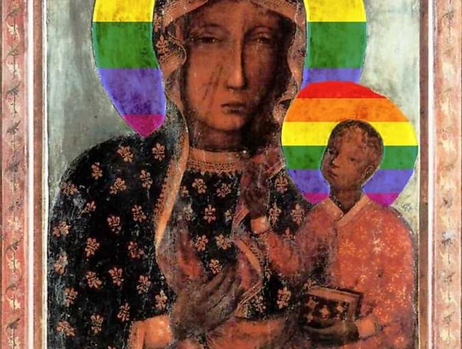 Human Rights Activist Arrested in Poland for Posters Featuring Virgin Mary with LGBTQ Halo